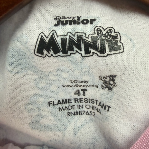 Disney Junior Minnie Mouse Pink Pajama dress 0044 - Picture 2 of 3